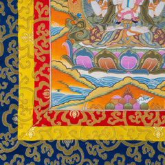 Chenrezig Thangka Painting No.368-Buddhism-Siesta Crafts