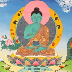 Buddha Thangka Painting No.374-Buddhism-Siesta Crafts