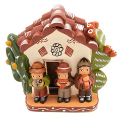 Pipe Players Ceramic-Ornaments & Figurines-Siesta Crafts