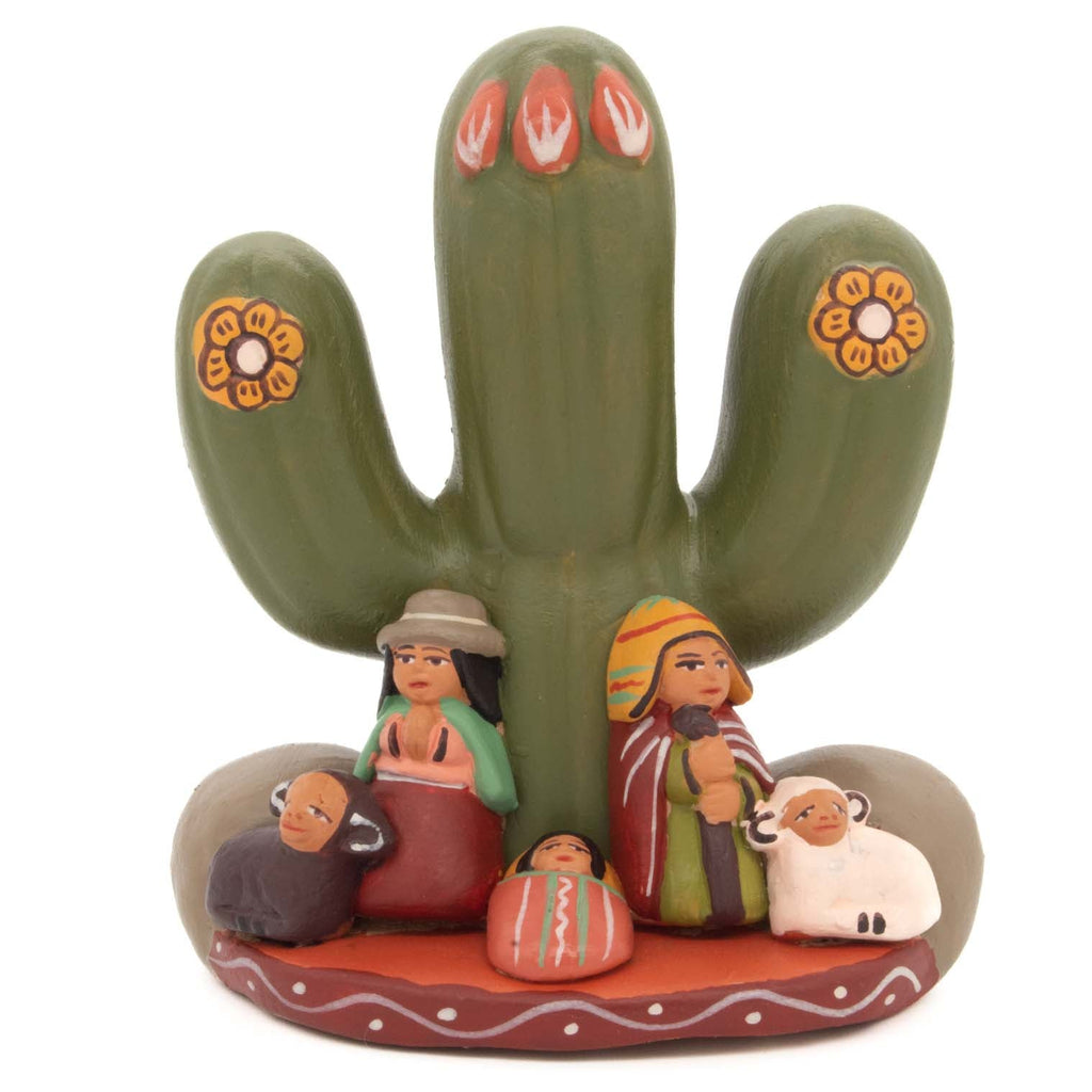Cactus Nativity Ceramic-Christianity-Siesta Crafts