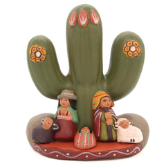 Cactus Nativity Ceramic-Christianity-Siesta Crafts