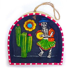 Drummer Retablo-Home Décor-Siesta Crafts