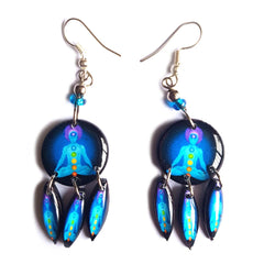 Yoga Chakra Earrings-Earrings-Siesta Crafts