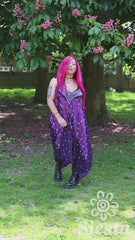 Cami Harem Peacock Feather Jumpsuit