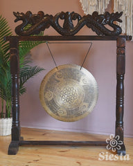 Flower of Life Cloud Mantra Metal Wind Gong No.37