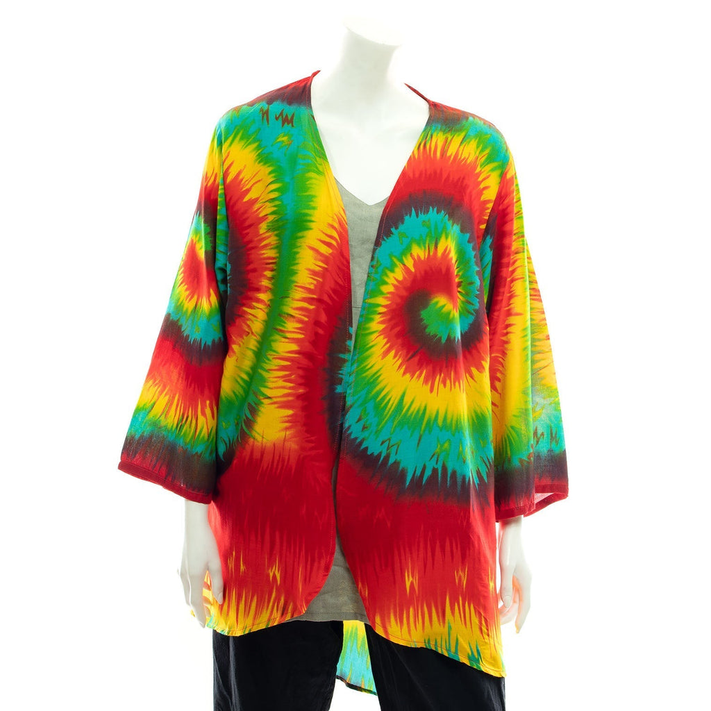 Swirl Tie Dye Shrug-Tops-Siesta Crafts